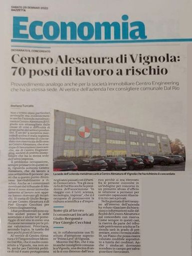 Gazzetta di Modena - 29 Gennaio 2022